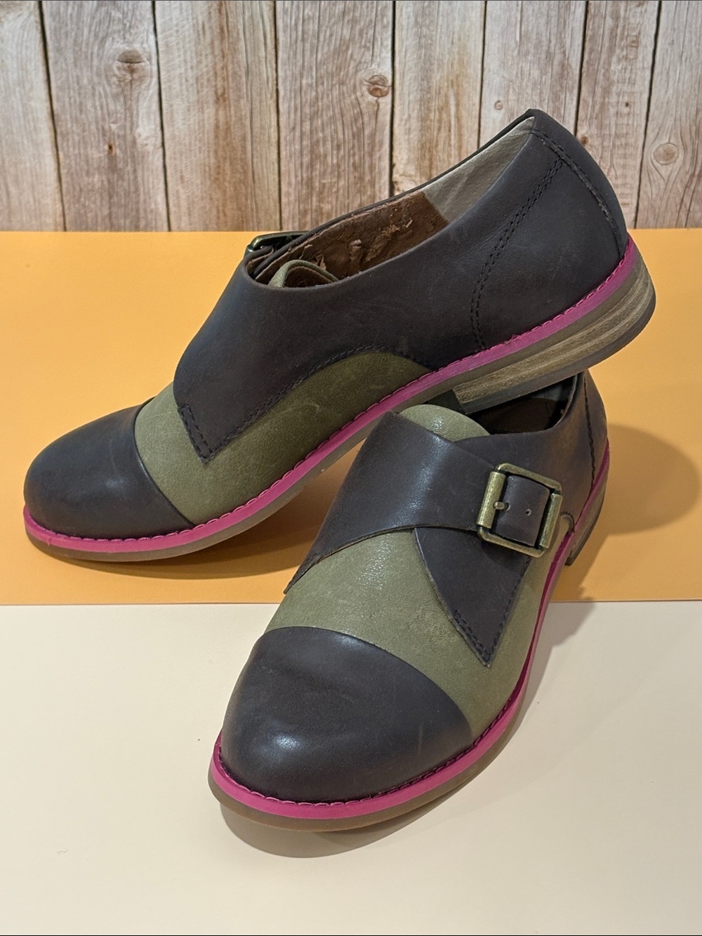 Lucky Brand Leather Buckle Loafers Whimsygoth Sz 7